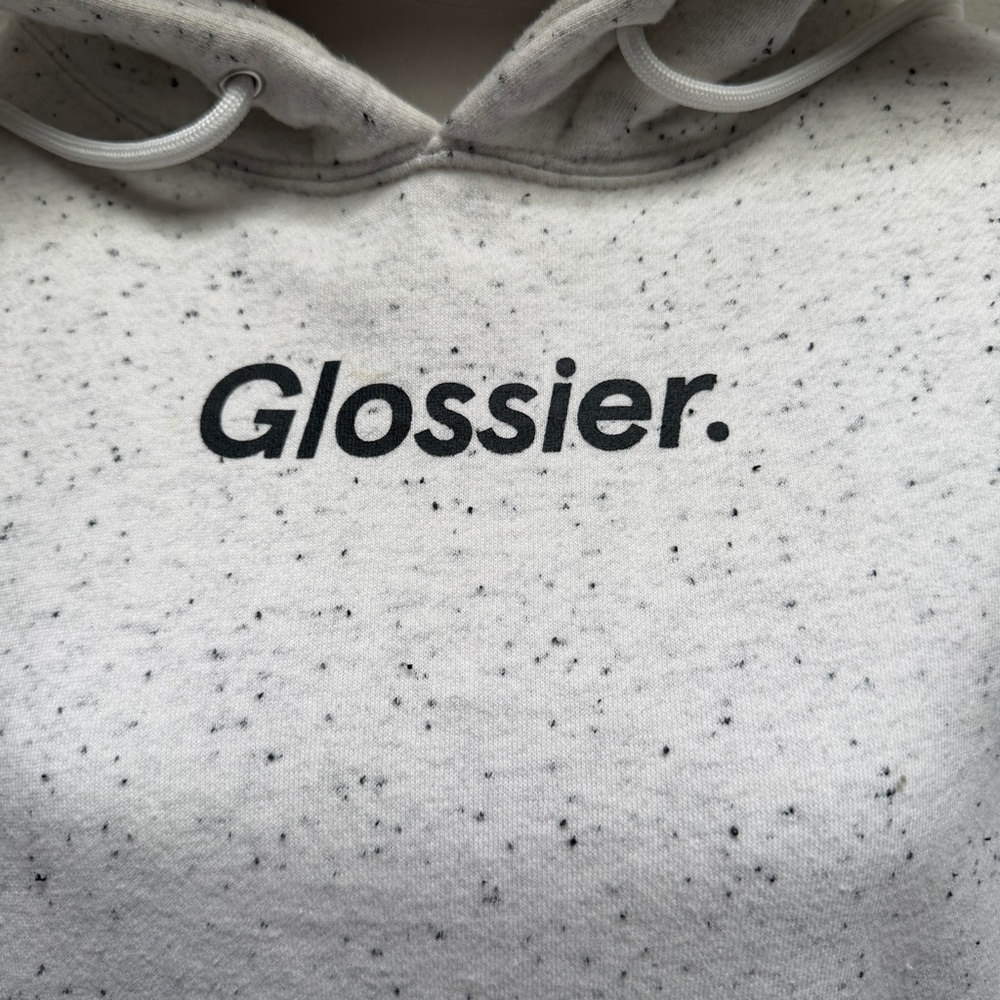 Glossier Light Gray Speckled Hoodie - Picture 2 of 7